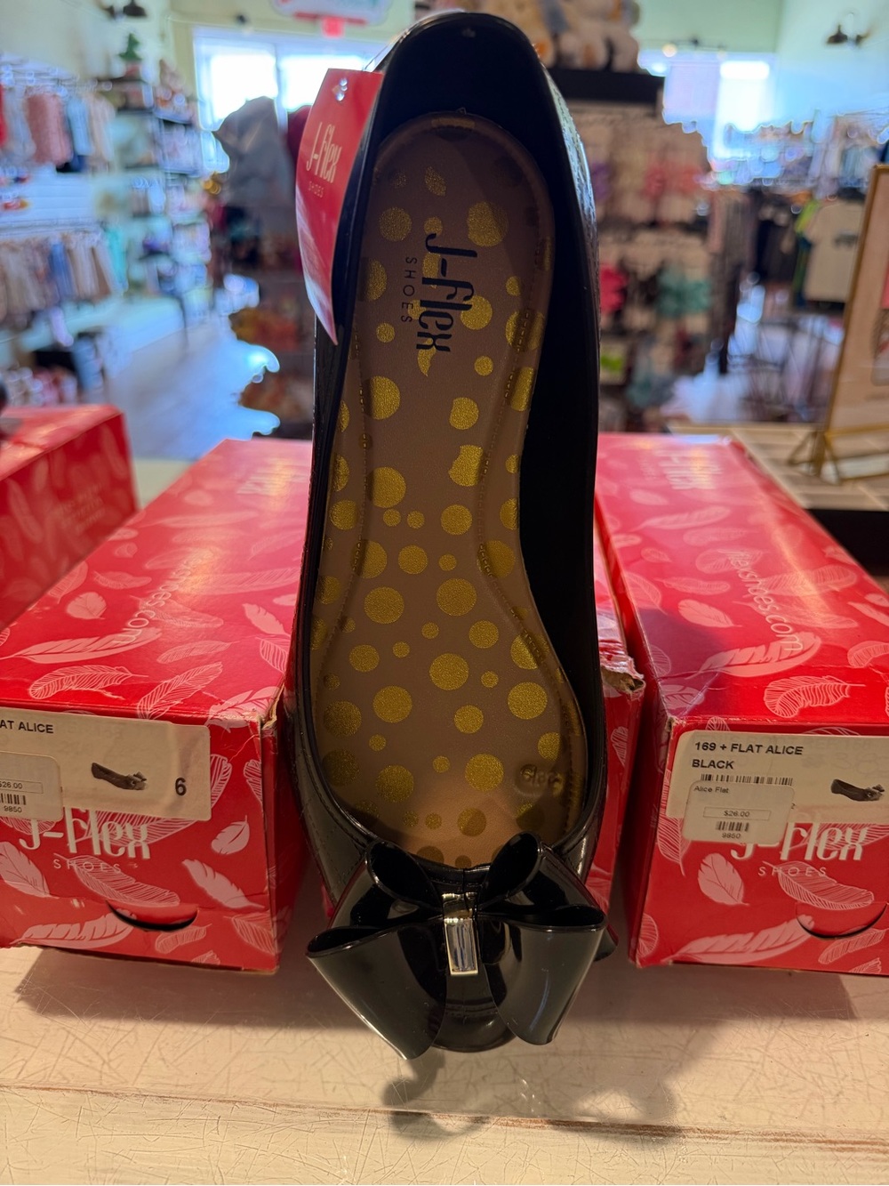 Black Patent Bow Ballet Flat -